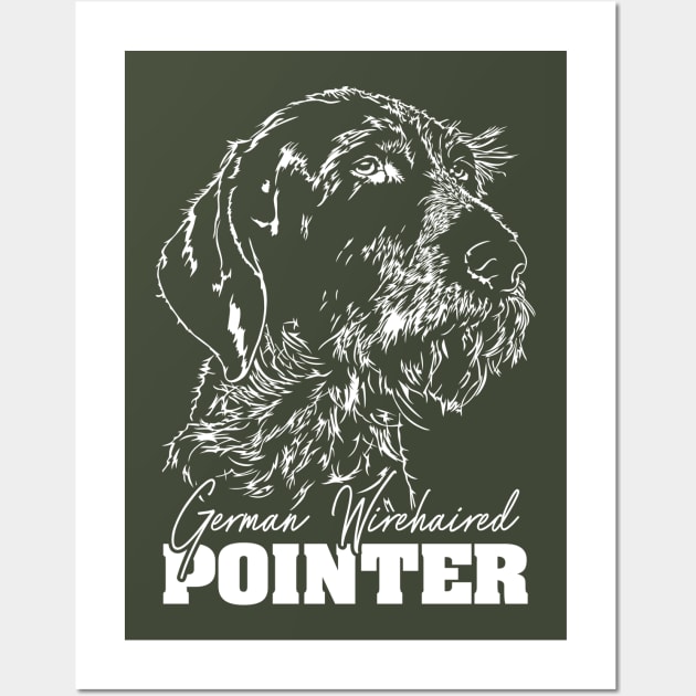 German Wirehaired Pointer dog lover Wall Art by wilsigns